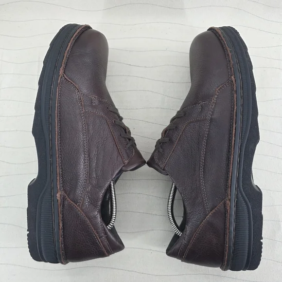 NAOT Mens Olaf Lace‑Up Dark Brown Leather Shoes Made in Israel Size 13 US/ 46 EU